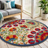 Red and Multicolor Indoor Outdoor Runner Rug